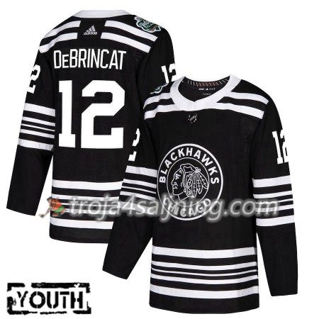 Chicago Blackhawks tröja Alex DeBrincat 12 2019 Winter Classic Adidas Svart Authentic - NHL Tröjor Barn